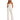 Women's Strapless Notched Neckline Wide-Leg Jumpsuit White