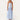 Women's Strapless Printed Maxi Dress Sky Blue
