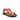 Women's T-Strap Sandals with Adjustable Straps and Contoured Soles Red