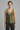 Women’s V Neck Sleeveless Tank Top Wide Straps Army Green