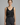 Women’s V Neck Sleeveless Tank Top Wide Straps Black