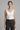 Women’s V Neck Sleeveless Tank Top Wide Straps White