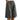 Womens Wide Leg Shorts with Elastic Waistband and Button Detail Gray