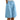 Womens Wide Leg Shorts with Elastic Waistband and Button Detail Light Blue