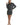 Women's Pinstripe Long-Sleeve Shirt and Ruched Mini Skirt Set | imported-image-4