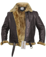 Men’s Bomber Jacket with Shearling Collar and Cuffs-Jackets for men-CaldwellVoss