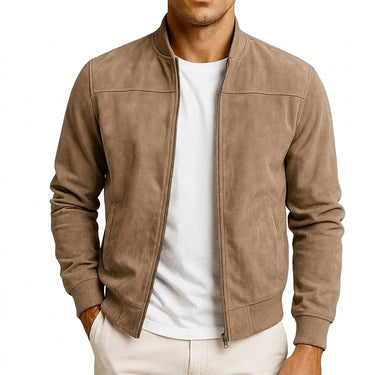 Men's Bomber Jacket with Stand-up Collar-Jackets for men-CaldwellVoss