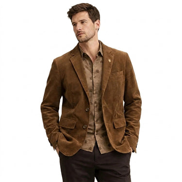 Men’s Corduroy Blazer with Button Closure-Blazer for men-CaldwellVoss