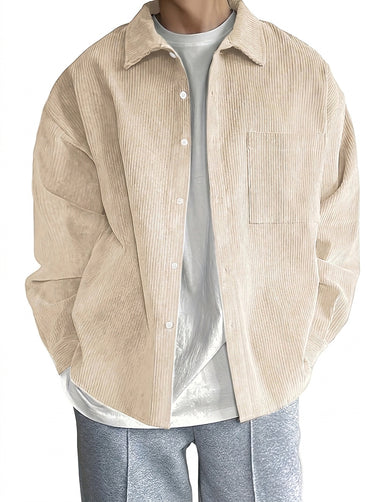 Men’s Corduroy Button Down Shirt-Shirts for men-CaldwellVoss
