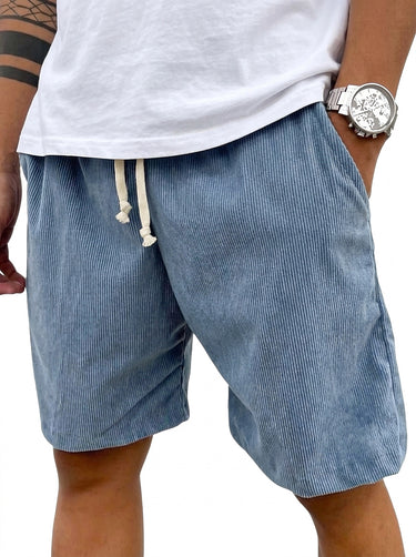 Men's Corduroy Drawstring Shorts-Shorts for men-CaldwellVoss