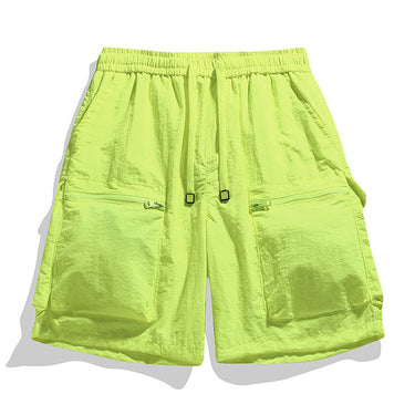 Men’s Drawstring Cargo Shorts with Zip Pockets-Shorts for men-CaldwellVoss