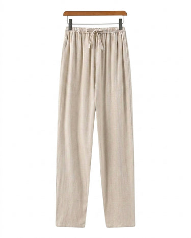 Men’s Drawstring Waist Straight Leg Pants-Pants for Men-CaldwellVoss
