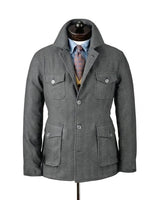 Men’s Field Jacket with Four Flap Pockets-Jackets for men-CaldwellVoss