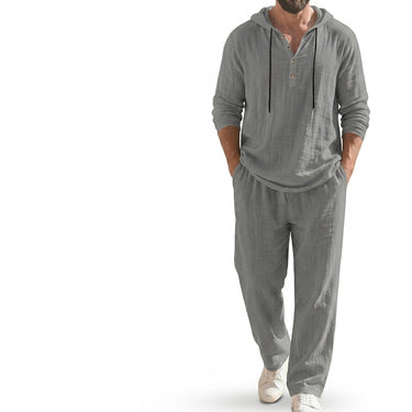 Men’s Hooded Pullover and Trousers Matching Set-Sets for Men-CaldwellVoss