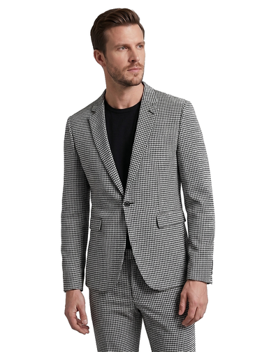 Men’s Houndstooth Pattern Blazer and Trousers Set-Sets for Men-CaldwellVoss