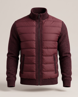 Men’s Hybrid Puffer Jacket with Knit Sleeves-Jackets for men-CaldwellVoss