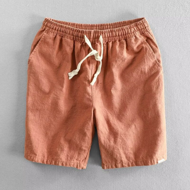 Men’s Linen Blend Drawstring Shorts-Shorts for men-CaldwellVoss