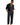 Men's Linen Shirt and Pants Matching Set Black