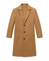 Men’s Long Overcoat with Three Button Closure-Coats for men-CaldwellVoss