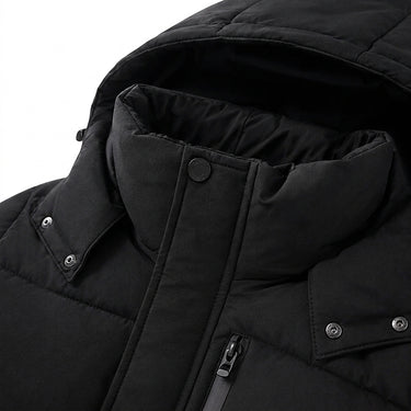 Men’s Longline Puffer Coat with Hood-Coats for men-CaldwellVoss