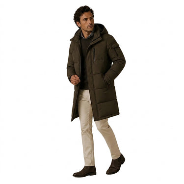 Men’s Longline Puffer Coat with Hood-Coats for men-CaldwellVoss