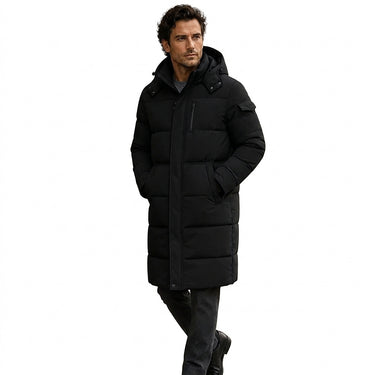 Men’s Longline Puffer Coat with Hood-Coats for men-CaldwellVoss
