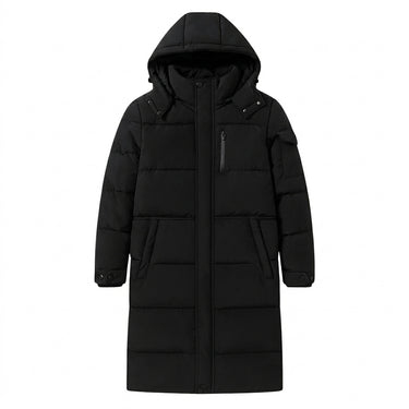 Men’s Longline Puffer Coat with Hood-Coats for men-CaldwellVoss