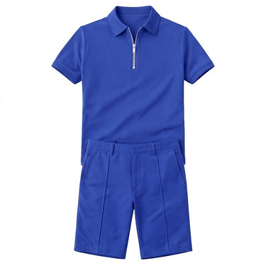 Men’s Matching Polo Shirt and Shorts Set-Sets for Men-CaldwellVoss