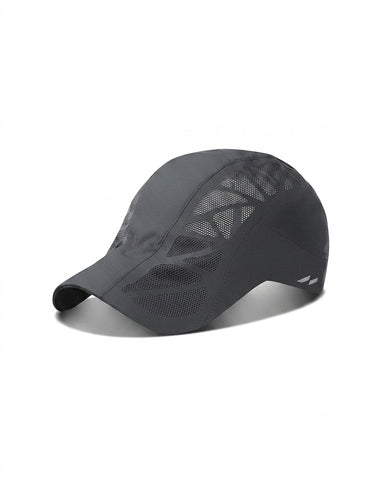 Men's Mesh Panel Sports Cap Grey