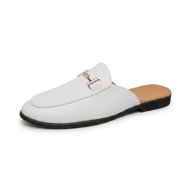 Men's Metal Buckle Loafer Mules-Footwear for men-CaldwellVoss