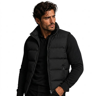 Men’s Padded Puffer Vest with Zip Pockets-Vests for men-CaldwellVoss