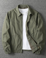 Men’s Point Collar Zip Up Jacket-Jackets for men-CaldwellVoss