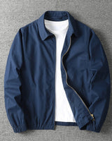 Men’s Point Collar Zip Up Jacket-Jackets for men-CaldwellVoss