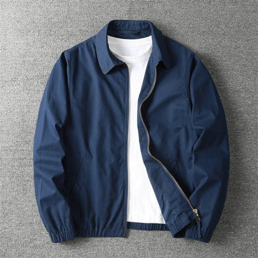 Men’s Point Collar Zip Up Jacket-Jackets for men-CaldwellVoss
