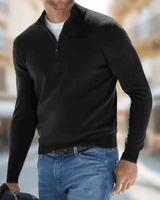 Men’s Quarter Zip Pullover Sweater-Sweaters for men-CaldwellVoss