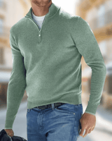 Men’s Quarter Zip Pullover Sweater-Sweaters for men-CaldwellVoss