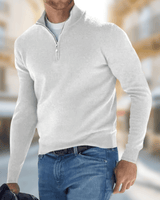 Men’s Quarter Zip Pullover Sweater-Sweaters for men-CaldwellVoss