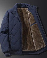 Men’s Quilted Bomber Jacket with Stand Collar-Jackets for men-CaldwellVoss