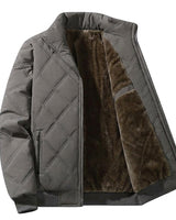 Men’s Quilted Bomber Jacket with Stand Collar-Jackets for men-CaldwellVoss