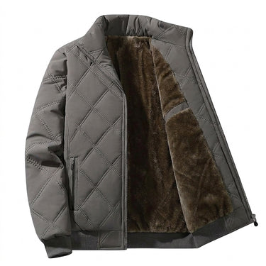 Men’s Quilted Bomber Jacket with Stand Collar-Jackets for men-CaldwellVoss