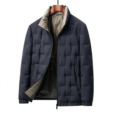 Men’s Quilted Stand Collar Puffer Jacket-Jackets for men-CaldwellVoss