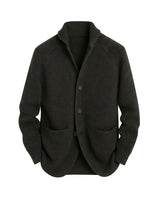 Men’s Ribbed Knit Cardigan with Shawl Collar-Cardigan for men-CaldwellVoss