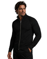 Men’s Ribbed Knit Zip Up Cardigan-Cardigan for men-CaldwellVoss