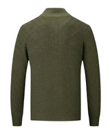 Men’s Ribbed Knit Zip Up Cardigan-Cardigan for men-CaldwellVoss
