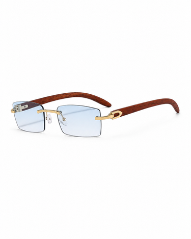 Men’s Rimless Rectangle Sunglasses-Glasses for men-CaldwellVoss