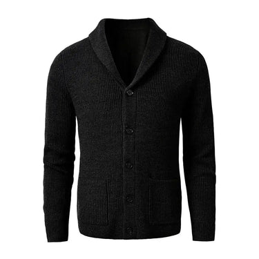 Men’s Shawl Collar Buttoned Knit Cardigan-Cardigan for men-CaldwellVoss