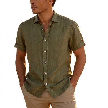 Men’s Short Sleeve Button-Down Shirt-Shirts for men-CaldwellVoss