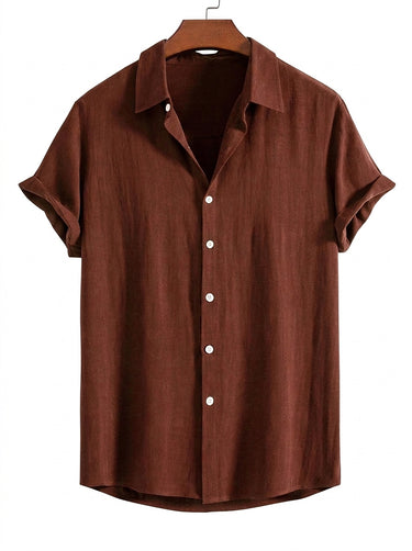 Men’s Short Sleeve Button Down Shirt-Shirts for men-CaldwellVoss