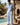 Men’s Short Sleeve Shirt and Wide Leg Pants Light Blue