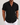 Men's Short Sleeve Textured Linen Shirt Black